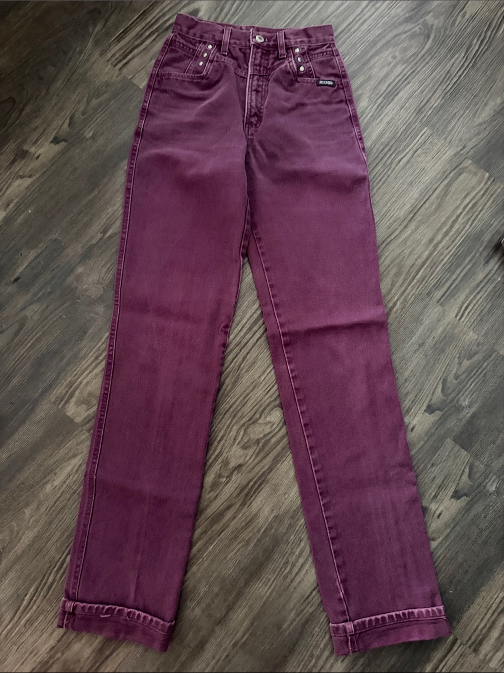 Rockies Women's Straight-Leg Jeans in Plum